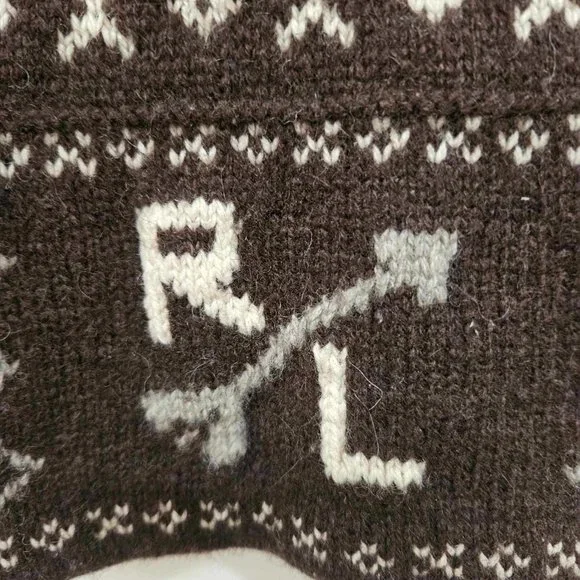 Ralph Lauren Brown Zip Up Knit - Picture 3 of 3